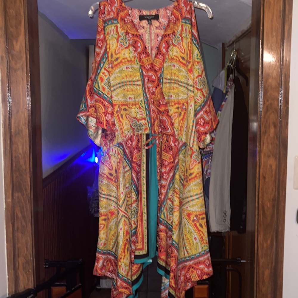 Nine West cold-shoulder print dress (size 14)
